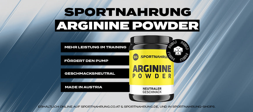 SPORTNAHRUNG Arginine Powder: mehr Energie und Pump im Training