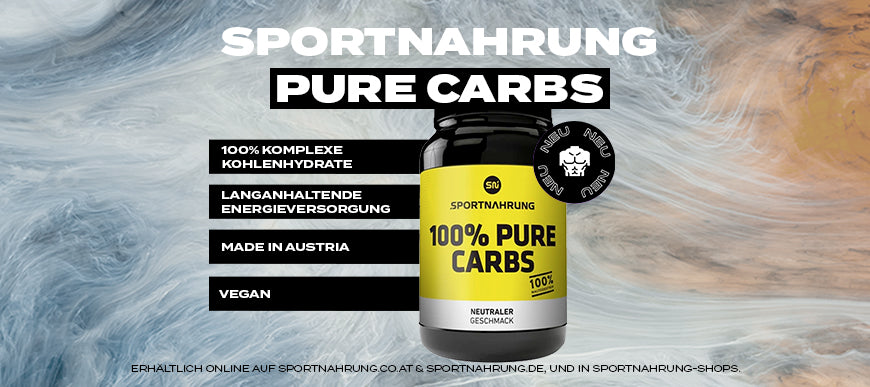 SPORTNAHRUNG Pure Carbs: Mehr Energie aus 100% komplexen Kohlenhydraten